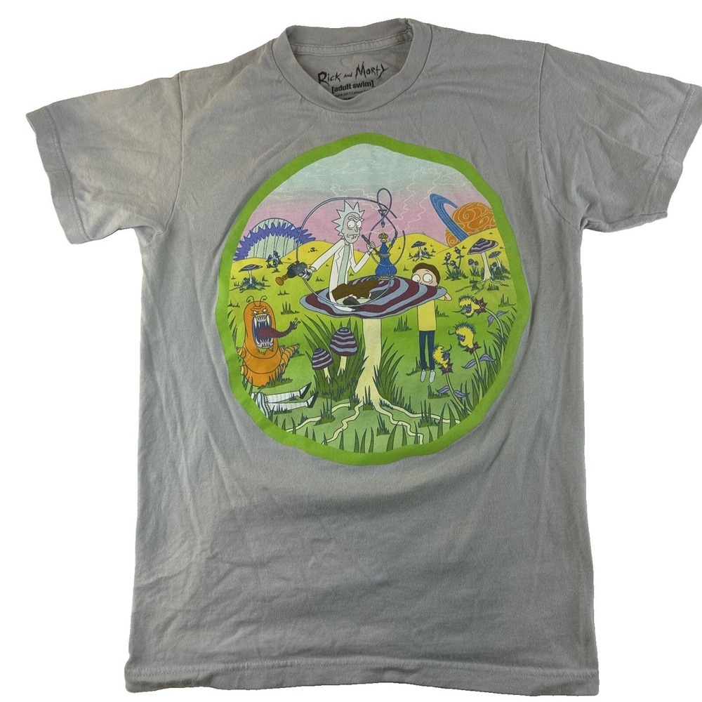 VTG Rick & Morty Graphic T Shirt Size Small 2017
